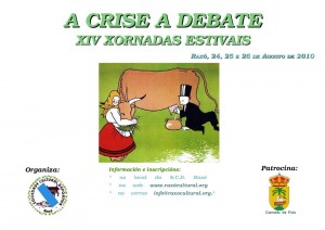 A crise a debate, xiv xornadas estivais SCD Raxó